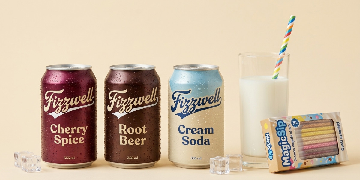 Fizzwell sodas and MagicSip straws