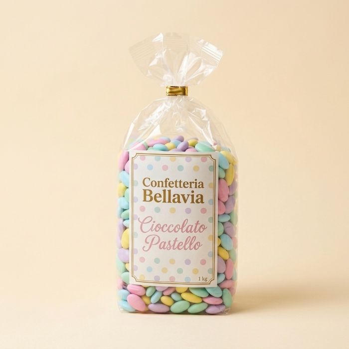 Bellavia Confetti al cioccolato Pastello - 1 kg Bellavia Confetti al cioccolato Pastello - 1 kg