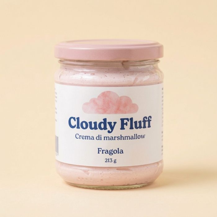 Cloudy Fluff Crema di marshmallow alla Fragola - 213 g Cloudy Fluff Crema di marshmallow alla Fragola - 213 g
