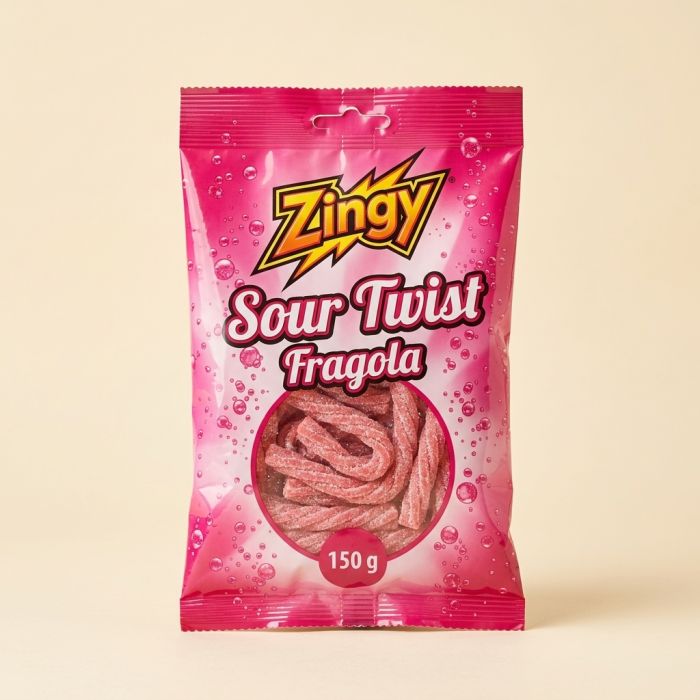 Zingy Sour Twist Fragola - 150 g Zingy Sour Twist Fragola - 150 g