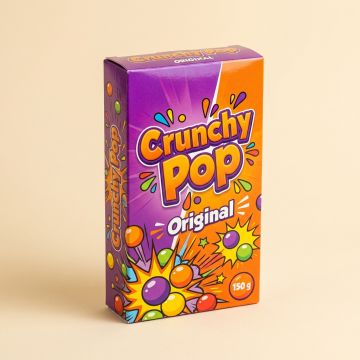 Crunchy Pop Original - Caramelle croccanti frizzanti, box 150 g