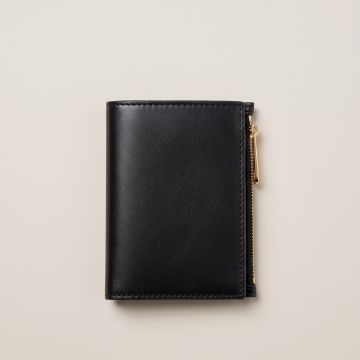 Elia Bifold Zip Wallet - Black