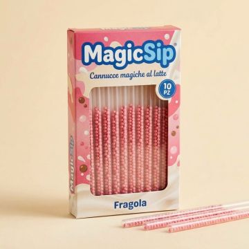 MagicSip Cannucce magiche alla Fragola - 10 pezzi